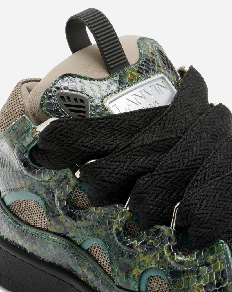 Lanvin python sneakers shop